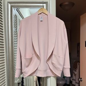 Yogalicious Light Pink Open Front Cardigan